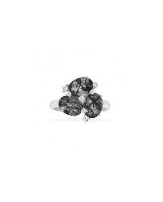 Silver with Semi-precious stone Ring / A14842RD
