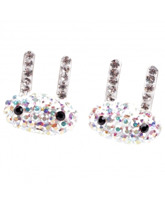 Crystal Earrings / CE212, LITTLE RABBIT, 12MM