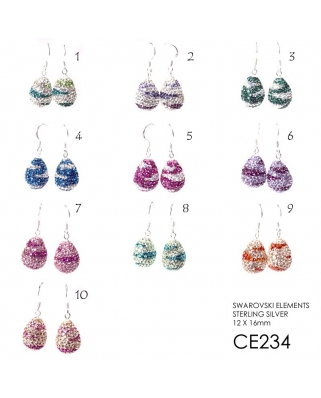 Crystal Earrings / CE234, 16MM