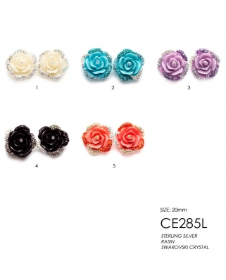 Crystal Earrings / CE285L, 20MM