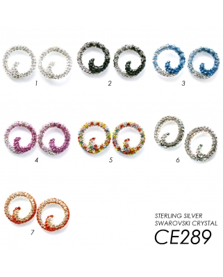 Crystal Earrings / CE289, 20MM