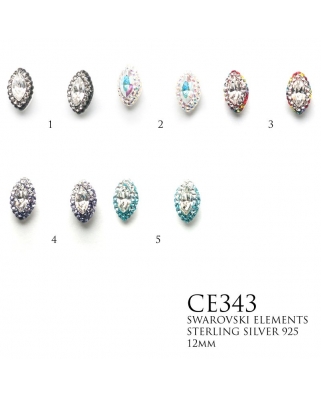 Crystal Earrings / CE343, 12MM