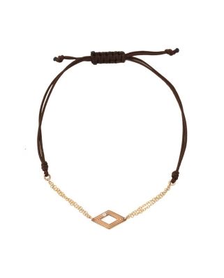 Ekan 18K Gold half-chain half-string bracelet / 38807