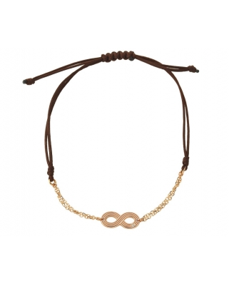 Ekan 18K Gold half-chain half-string bracelet / 38808