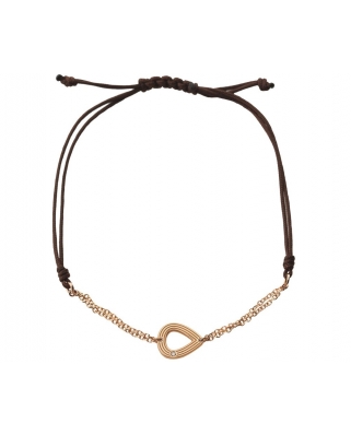 Ekan 18K Gold half-chain half-string bracelet / 38810