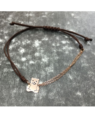 Ekan 18K Gold half-chain half-string bracelet / 48866
