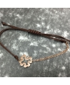 Ekan 18K Gold half-chain half-string bracelet / 48674