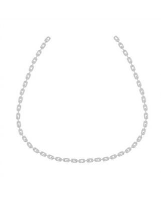 Silver with CZ Necklace / AC2987OX