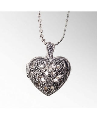 Locket Heart Sterling Silver Pendant
