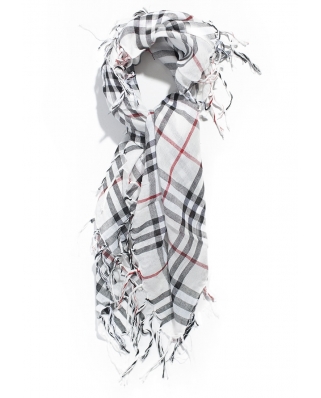 Checker pattern scarf / ST015-3