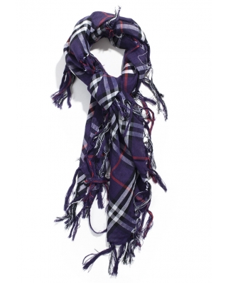 Checker pattern scarf / ST015-2