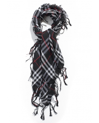 Checker pattern scarf / ST015-1