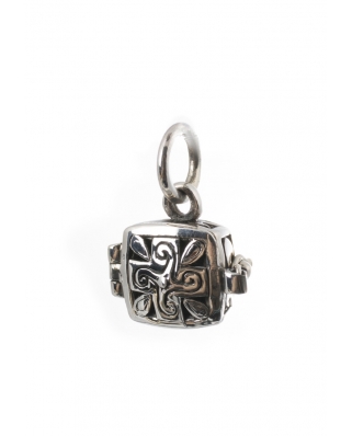 Filigree Locket Aromatherapy Essential Oil Diffuser Sterling Silver Pendant 16mm