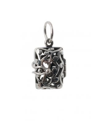 Aromatherapy Essential Oil Diffuser Sterling Silver Pendant 8 X 15mm