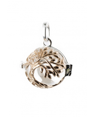 Locket Tree Aromatherapy Essential Oil Diffuser Sterling Silver Pendant 18mm