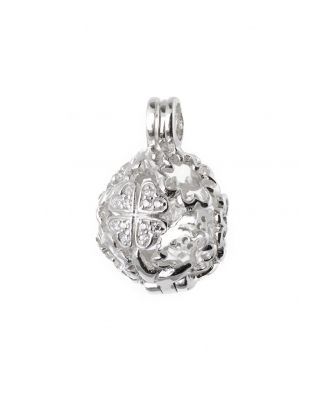 Aromatherapy Essential Oil Diffuser Sterling Silver Pendant 18mm