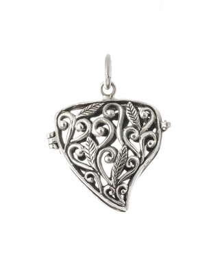 Locket Aromatherapy Essential Oil Diffuser Sterling Silver Pendant