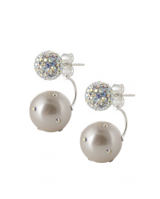 Crystal Pearl Earrings / CE415-1