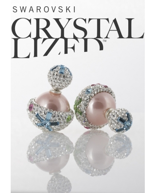 Crystal Pearl Earrings / CE417-1