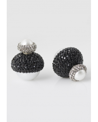Crystal Pearl Earrings / CE418-2