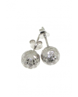 Diamond cut Silver Earrings