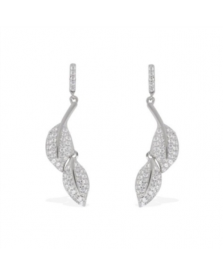 Silver with CZ Earrings / AE8309OX