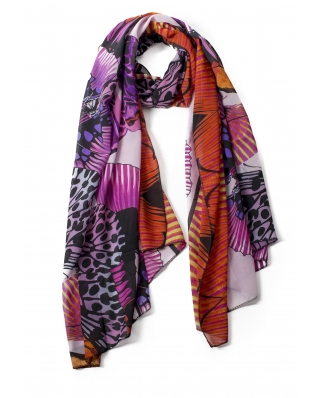 Printed Chiffon scarf / ST094-06
