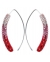 Crystal Earrings / CE420-3 Red Shading
