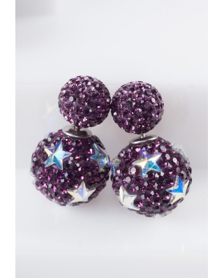 Star Crystal Earrings / CE421-08