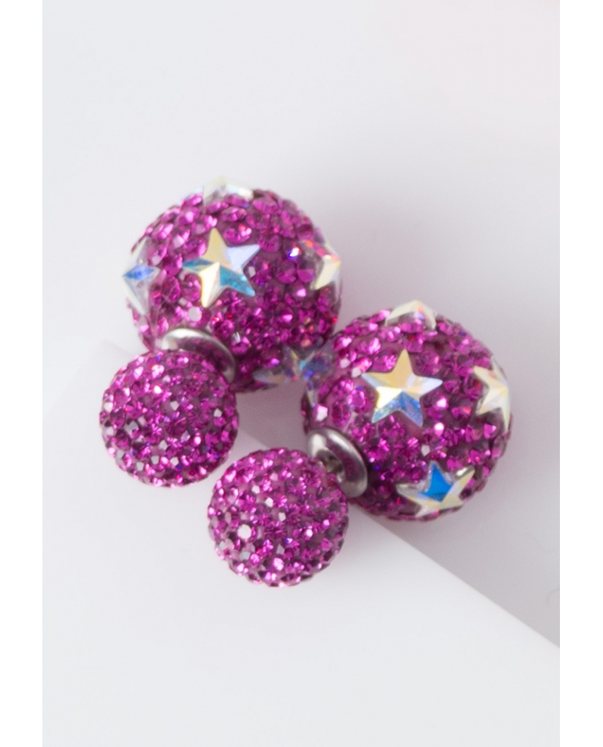 Star Crystal Earrings / CE421-12