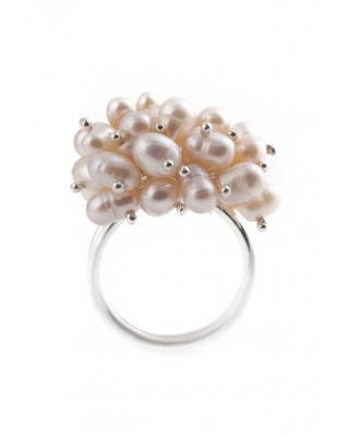 Silver Ring with Pearl / CR001