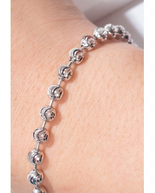 Silver bracelet Moon Cut / CYB011S