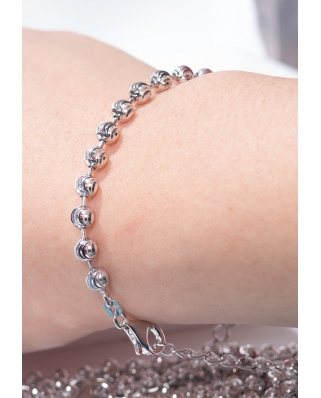Silver bracelet Moon Cut / CYB011S