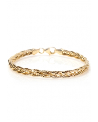 Gold Vermeil bracelet twist mesh / CYB010G