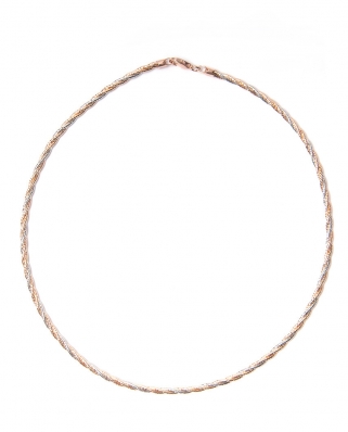 Omega 3 lines Twist Necklace / CYN040SR