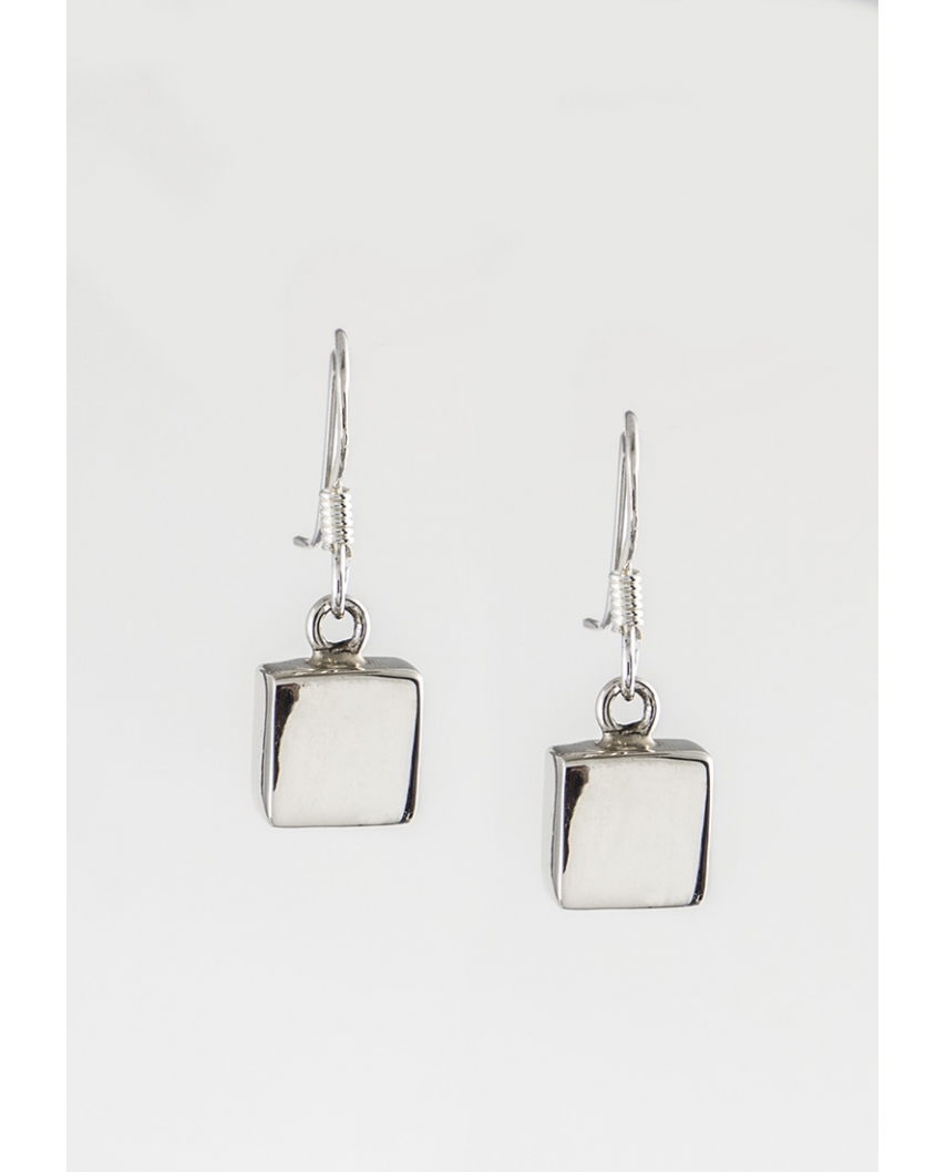 Sterling Silver Earring Square