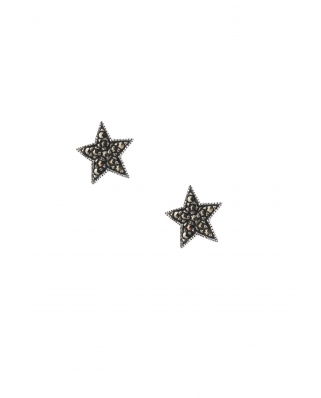 Star Sterling Silver Earring