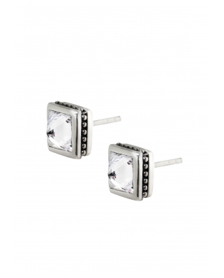 Square Sterling Silver Earring