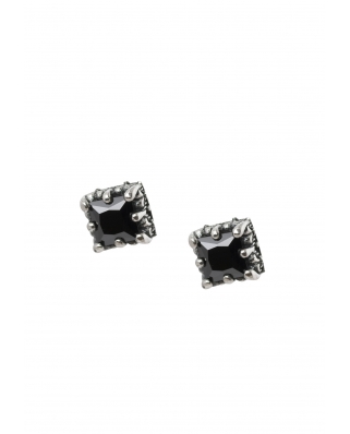 Square Sterling Silver Earring
