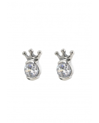 Crown Sterling Silver Earring