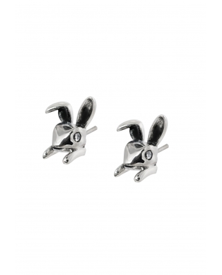 Rabbit Sterling Silver Earring