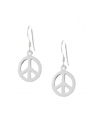 Peace Sterling Silver Earring
