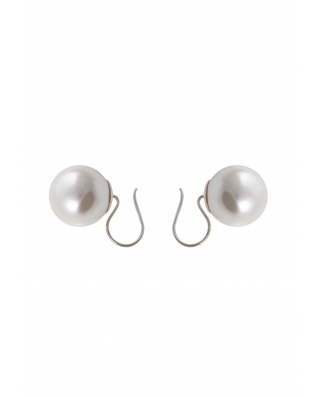 Pearl Sterling Silver Clip Earring