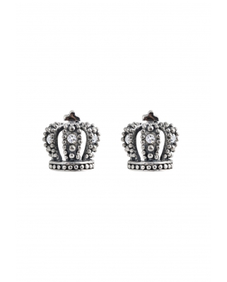 Crown Sterling Silver Earring