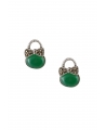 Green Argent Sterling Silver Earring