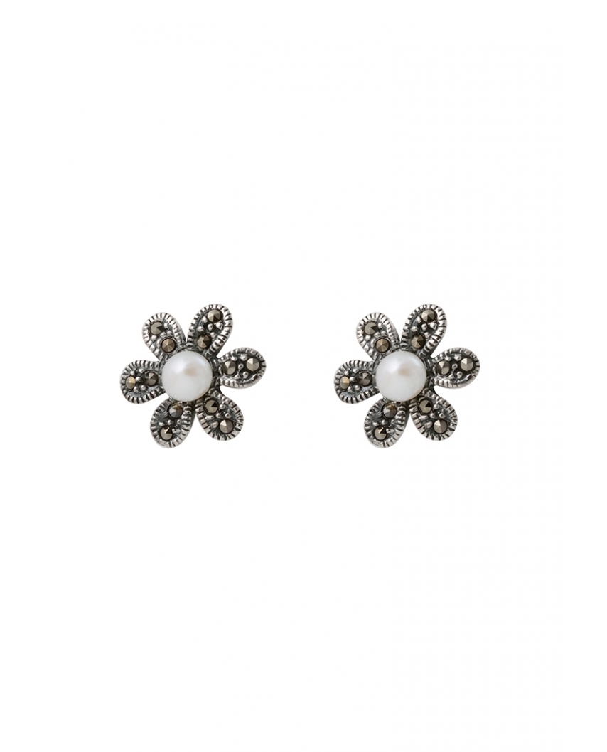 Flower Sterling Silver Earring