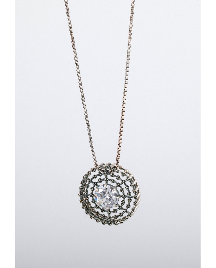 Retro Style Sterling Silver Necklace