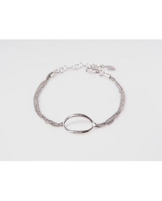 Oval Silver Bracelet